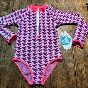 Mini Wet Girls Rash Guard Rumi HOUNDSTOOTH 8 Years NWT